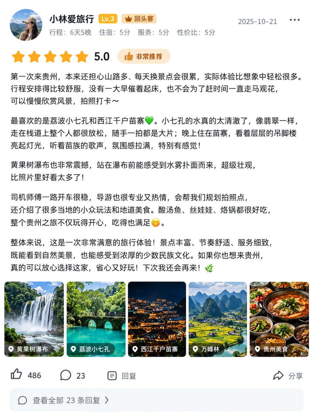 游客评论截图（中文）